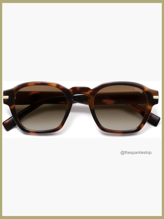 Vintage Square Polarized Sunglasses with UV400 Protection